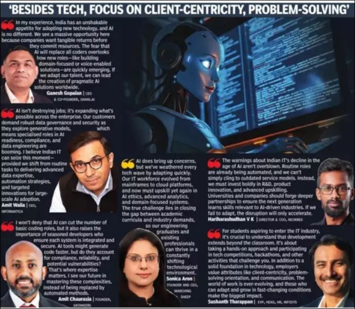 Times of India Times Techies feature with industry leaders including Amit Chaurasia